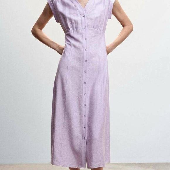 Mango Dresses & Skirts - Mango purple shirt dress